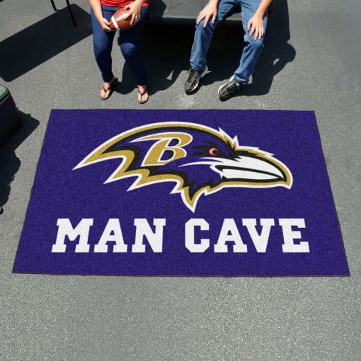 Baltimore Ravens Man Cave Ultimat Logo Custom Area Rug Carpet Full Sizes Home Living Rugs Carpet Decor