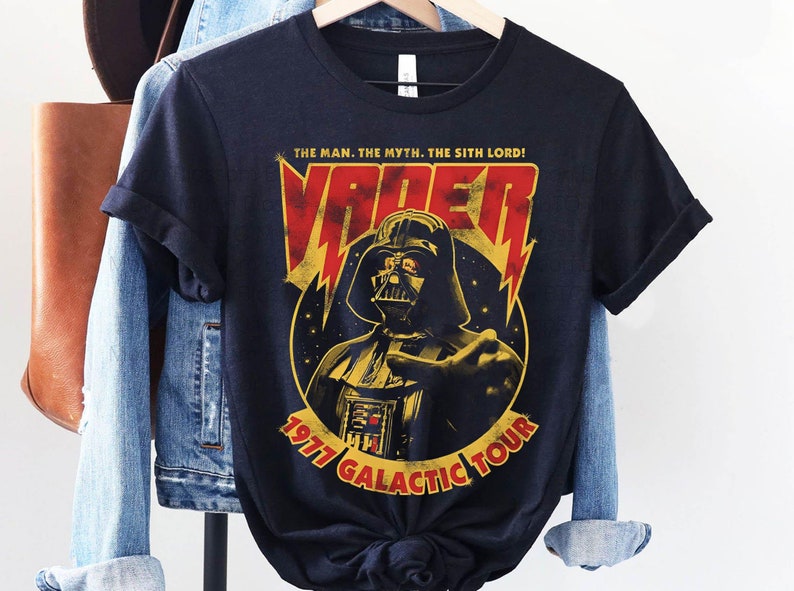 Retro Darth Vader Man Myth Sith Lord 1977 Galactic Tour Shirt