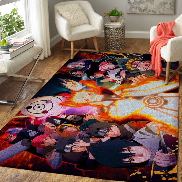 Naruto Characters Area Rug Anime Man …