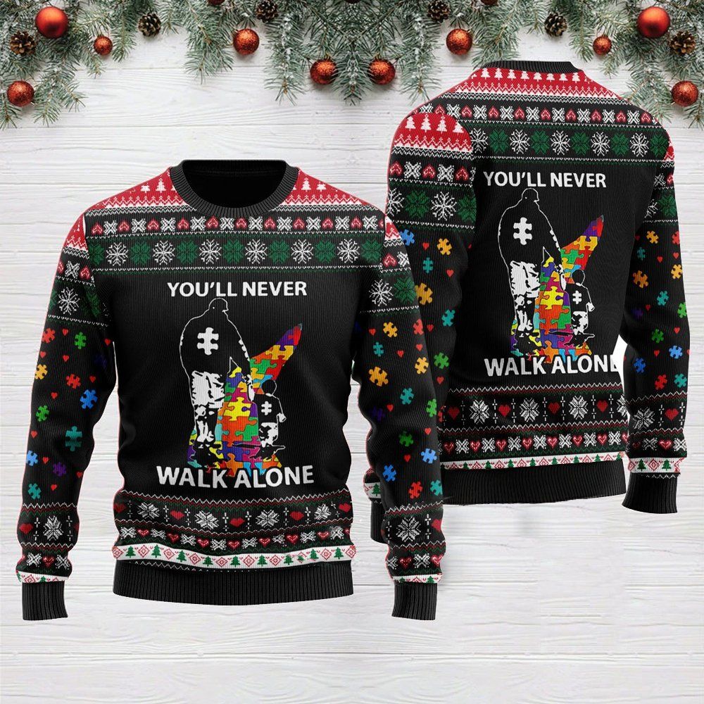 You’Ll Never Walk Alone Ugly Christmas Sweater 2023 For Men And Women