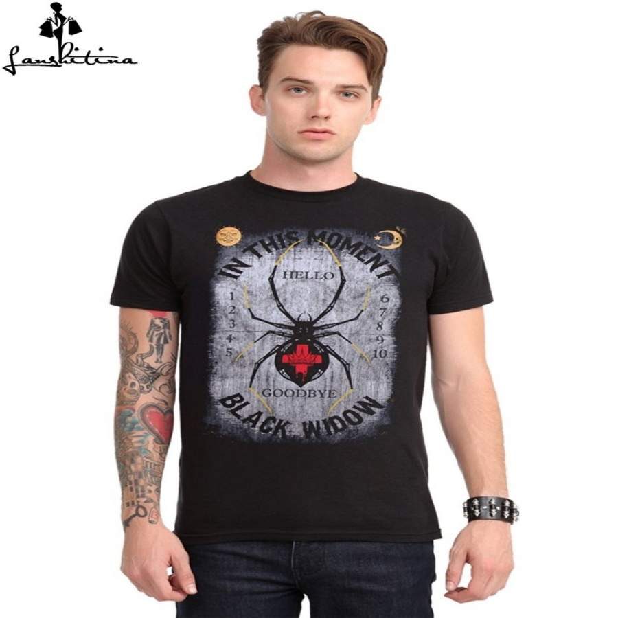 men t-shirt Printed T-shirt men casual shirt In This Moment Black Widow Spirit Board T-Shirt