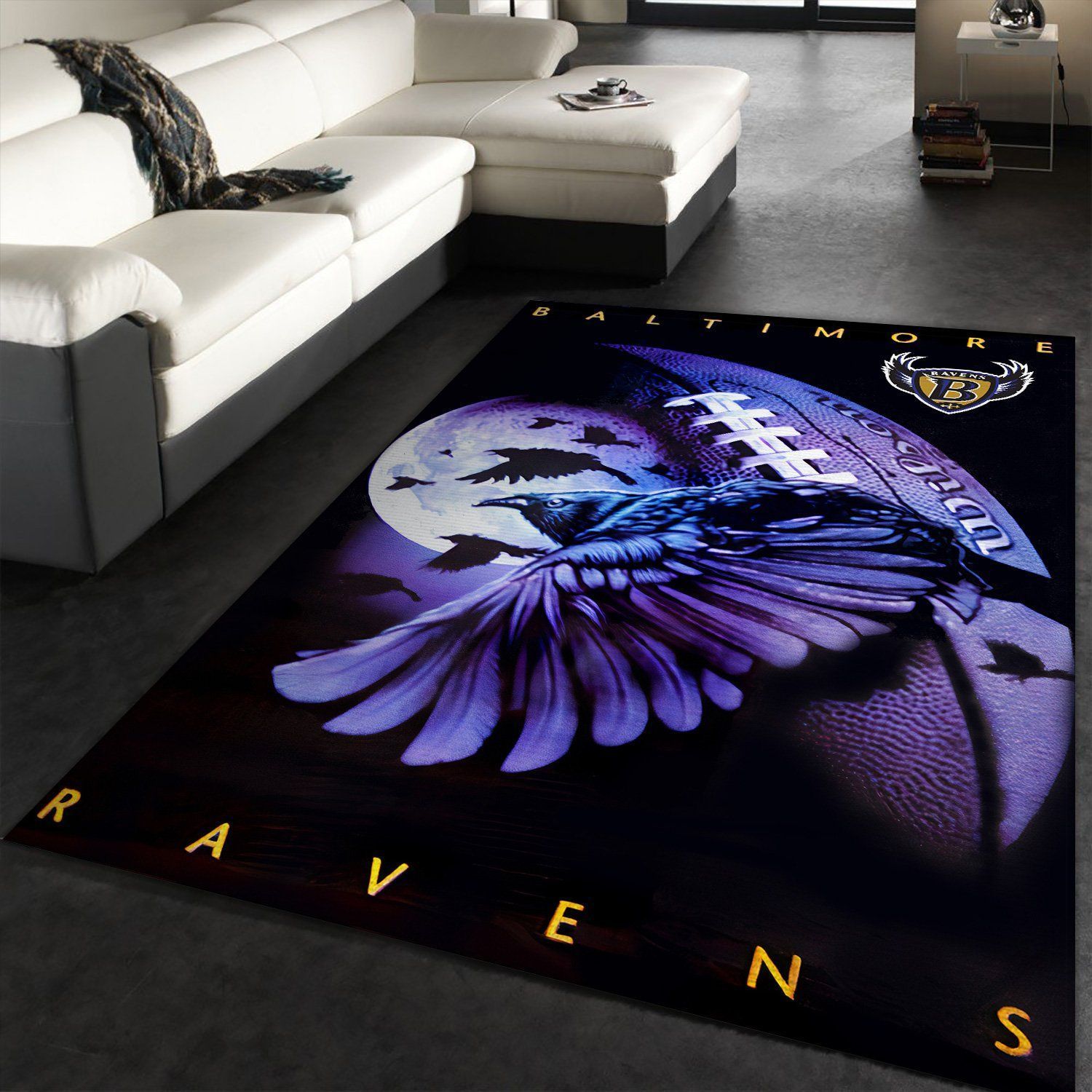 Baltimore Ravens Area Rug Rugs For Living Room Rug Home Decor