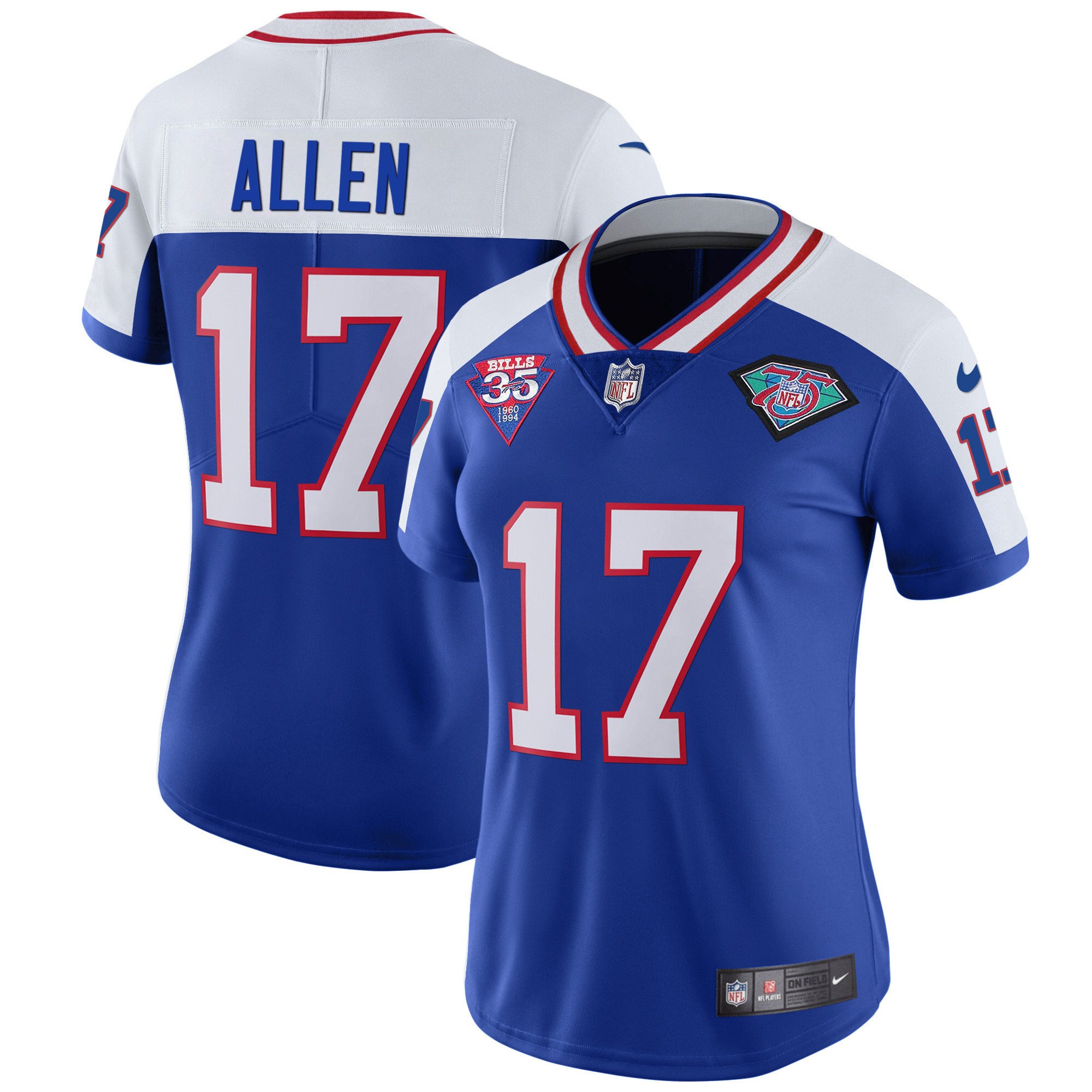 Women’S Bills 1994 Throwback Vapor Jersey – All Stitched