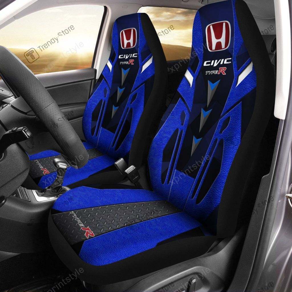 HONDA CIVIC TYPE-R CAR SEAT COVER (SET OF 2) VER1 (BLUE)