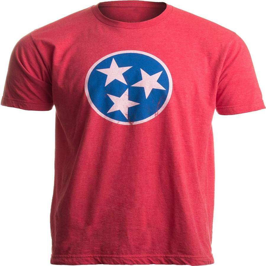 Tennessee Flag | Vintage Distressed Effect Tennesseean Volunteer State T-shirt