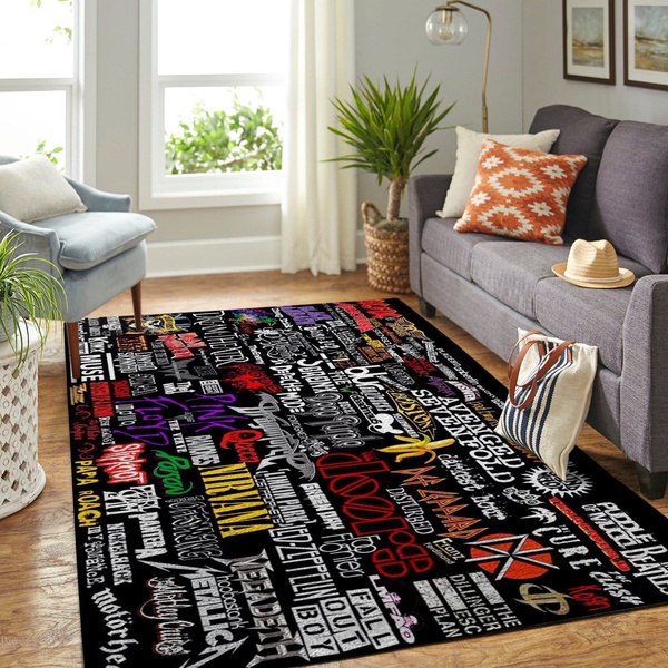 Rock Bands Area Rug Music OFD 191216 &hellip;