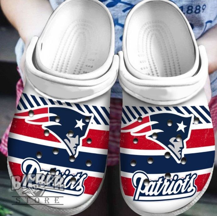 New England Patriots Crocs Clog Shoes