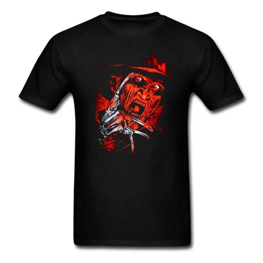 Men’s T Shirt Freddy Krueger A Nightmare On Elm Street Airbrushed Face
