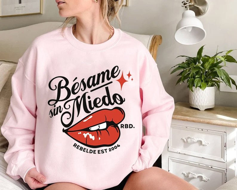 Besame Sin Miedo Rbd Soy Rebelde Tour 2023 Sweatshirt, Generacion Rebelde World Tour Sweatshirt, Rebelde Merch, Gift For Fan