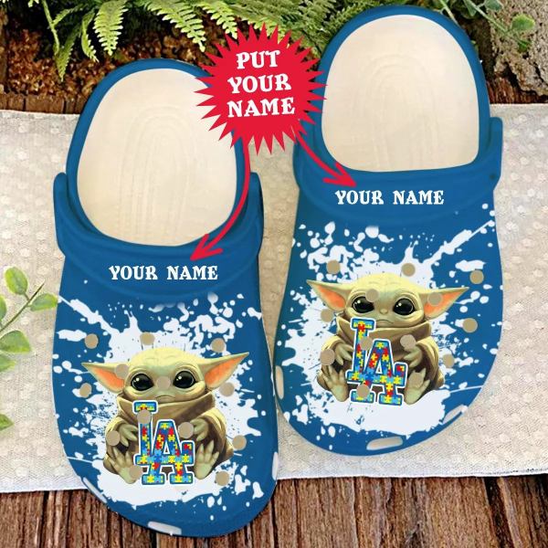 Los Angeles Dodgers Personalized Name Personalized Name Crocss Clogs Shoes Custom Sneakers