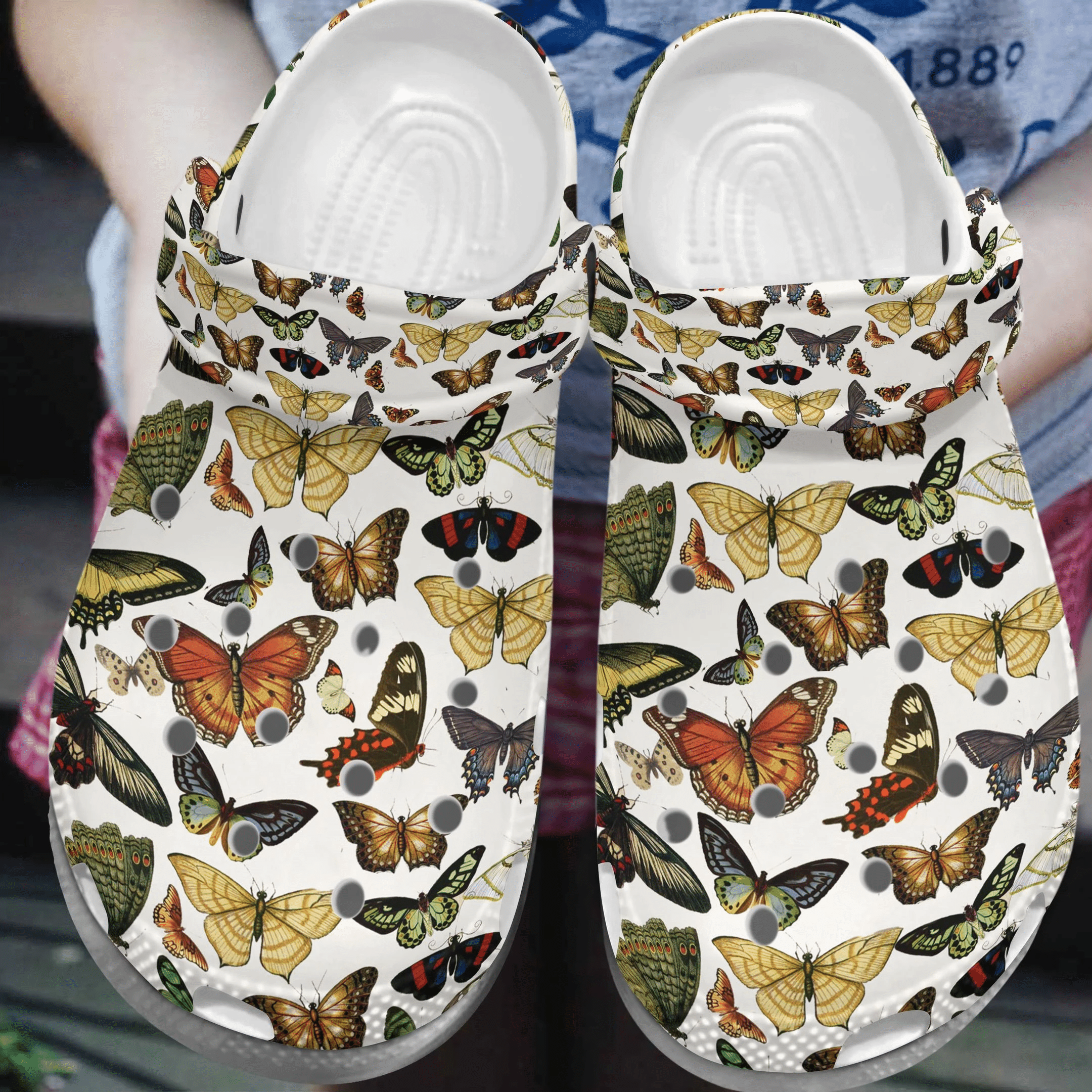 Butterflies Life Croc Shoes For Mother Day – Animal Shoes Crocbland Clog Birthday Gifts For Daughter
