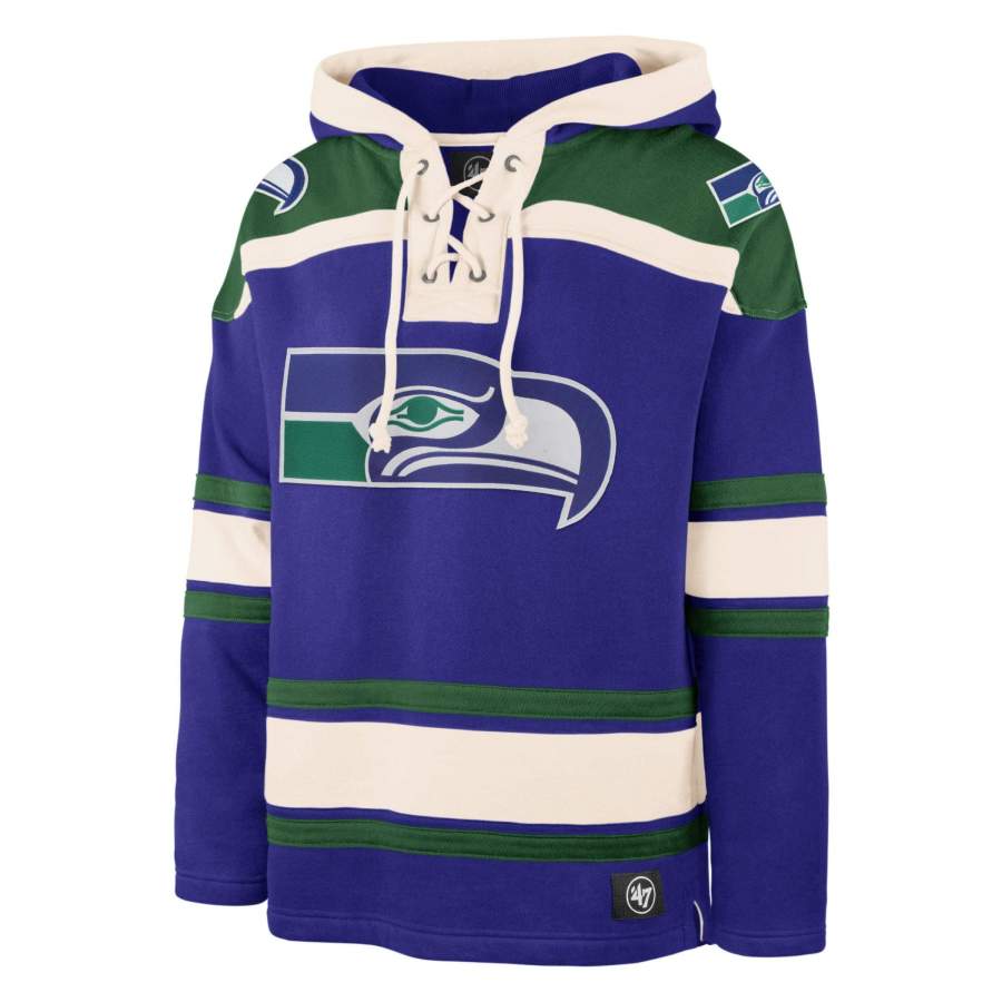 Seattle Seahawks ’47 Superior Lacer Hoodie Unisex 3D All Over Print