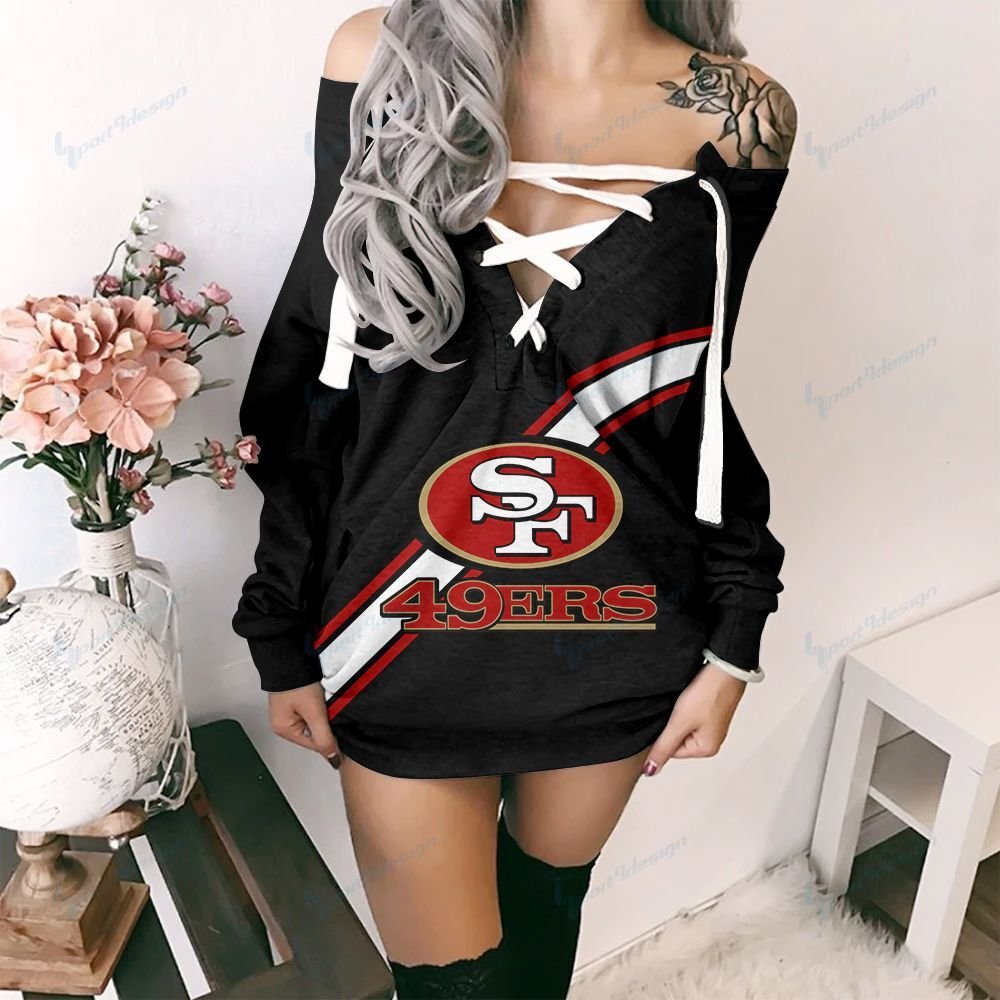 San Francisco 49ers Lace-Up Sweatshirt 37