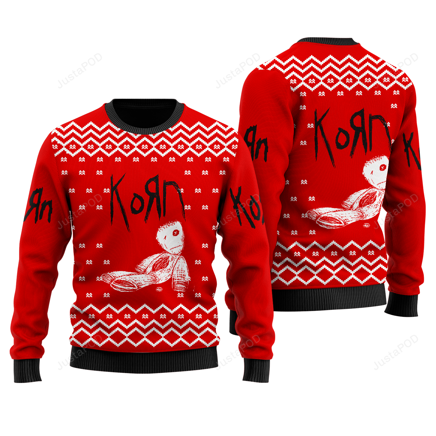 Korn Band Ugly Christmas Sweater TXTrend Shop