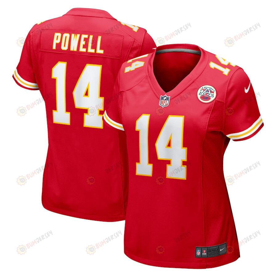 Cornell Powell 14 Kansas City Chiefs Game Women Jersey – Red