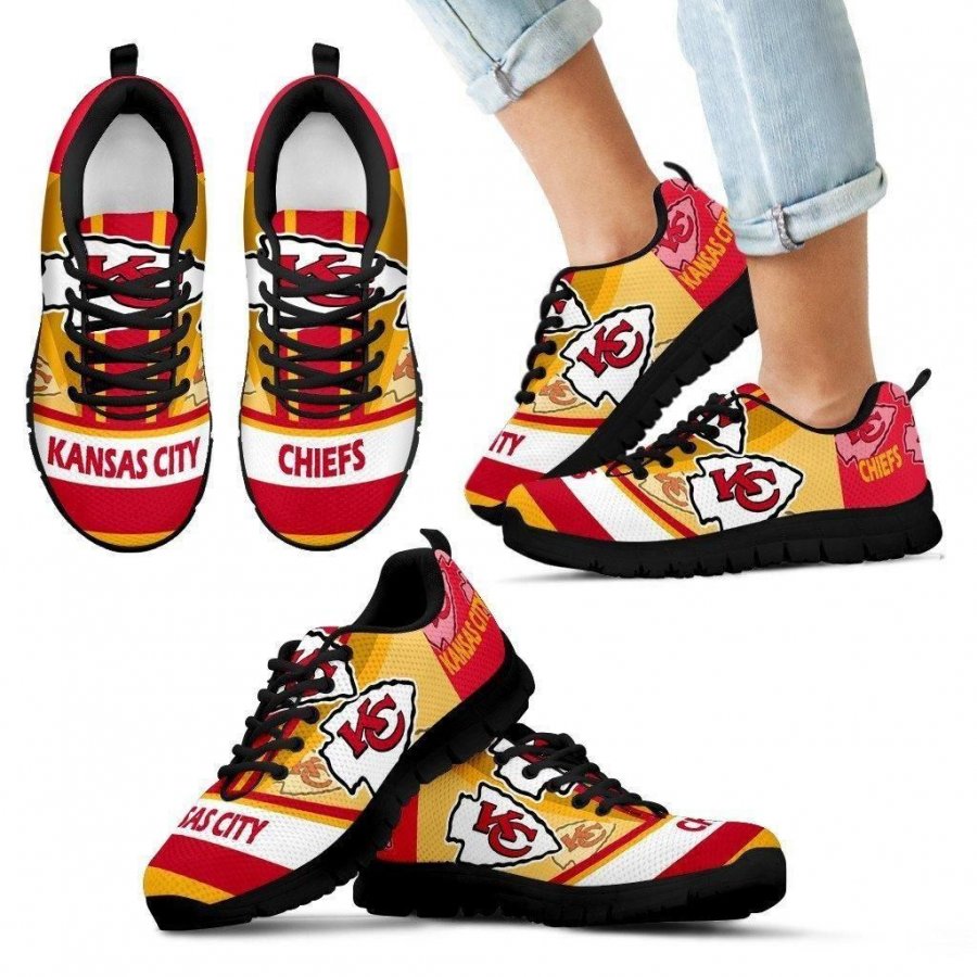 Three Impressing Point Of Logo Kansas City Chiefs Sneakers #736