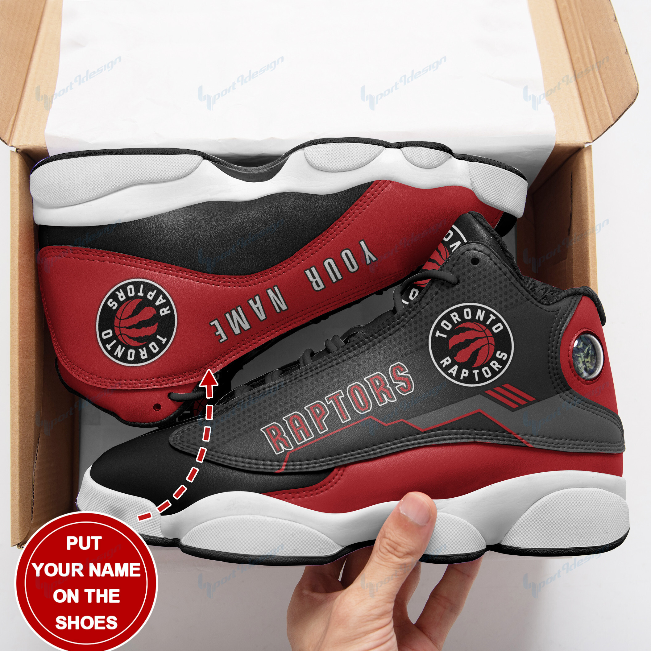 Toronto Raptors Personalized Ajd13 Sneakers Bg05