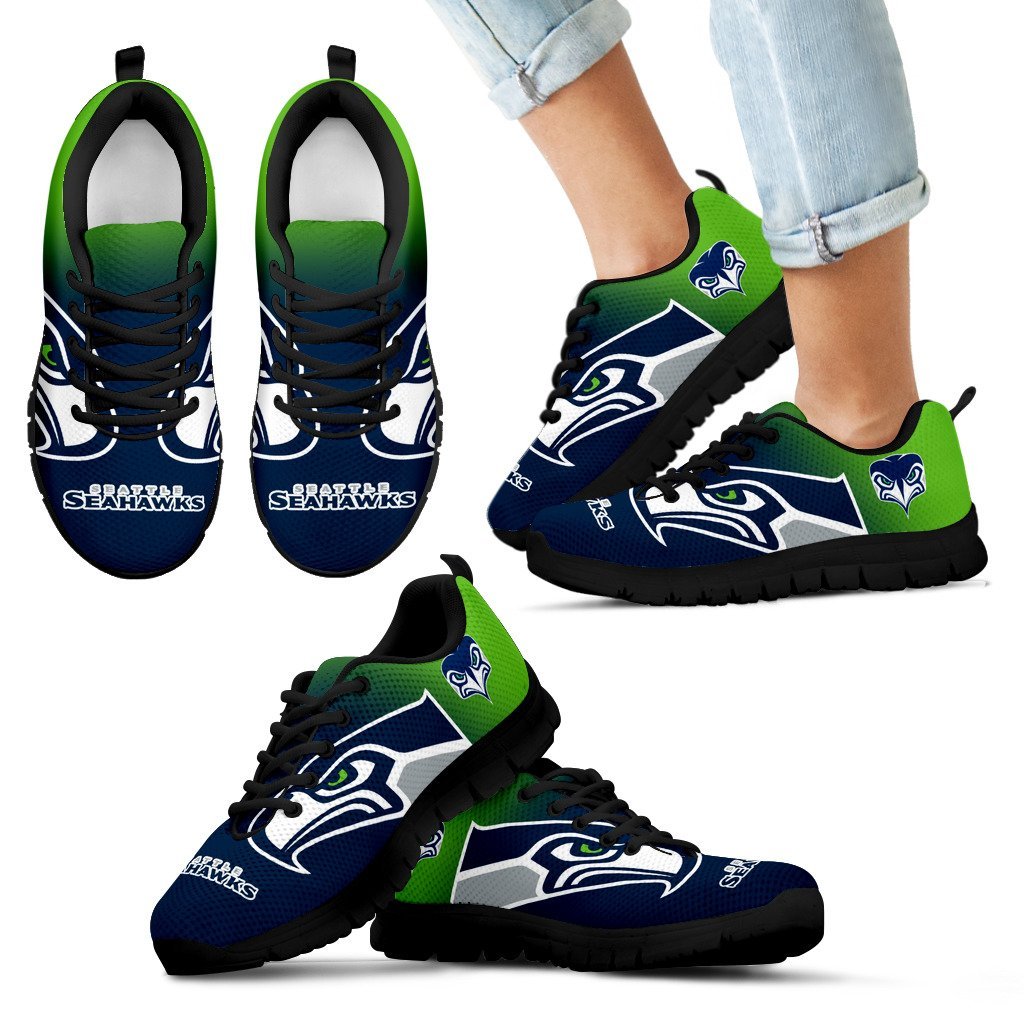 Awesome Unofficial Seattle Seahawks Sneakers