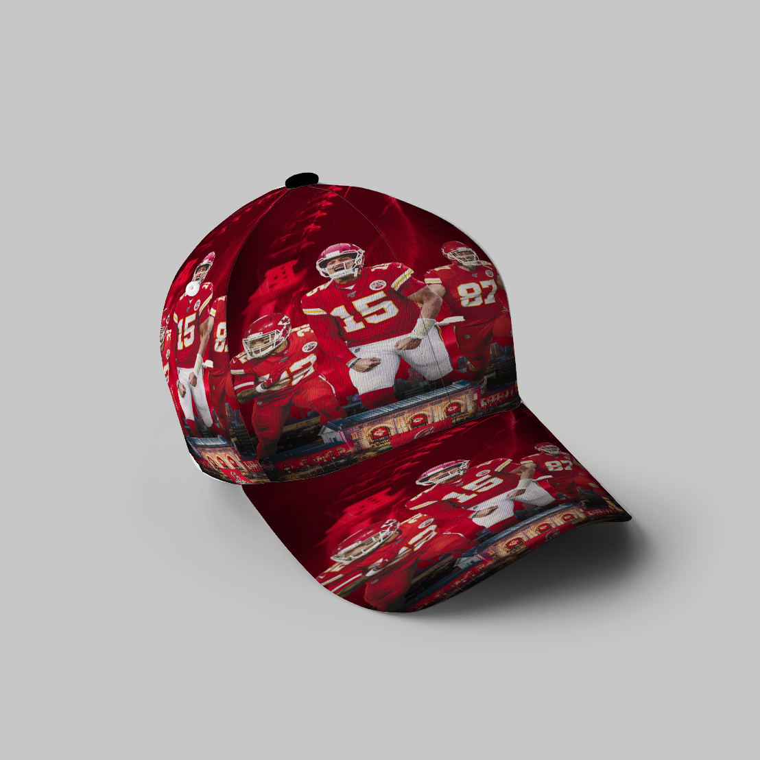 Kansas City Chiefs Team V9 3D Printing Baseball Cap Classic Hat