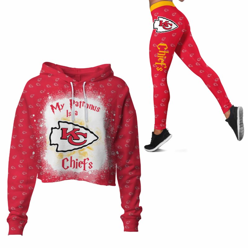 Kansas City Chiefs Harry Potter Premium Crop Hoodie – Leggings Set 01