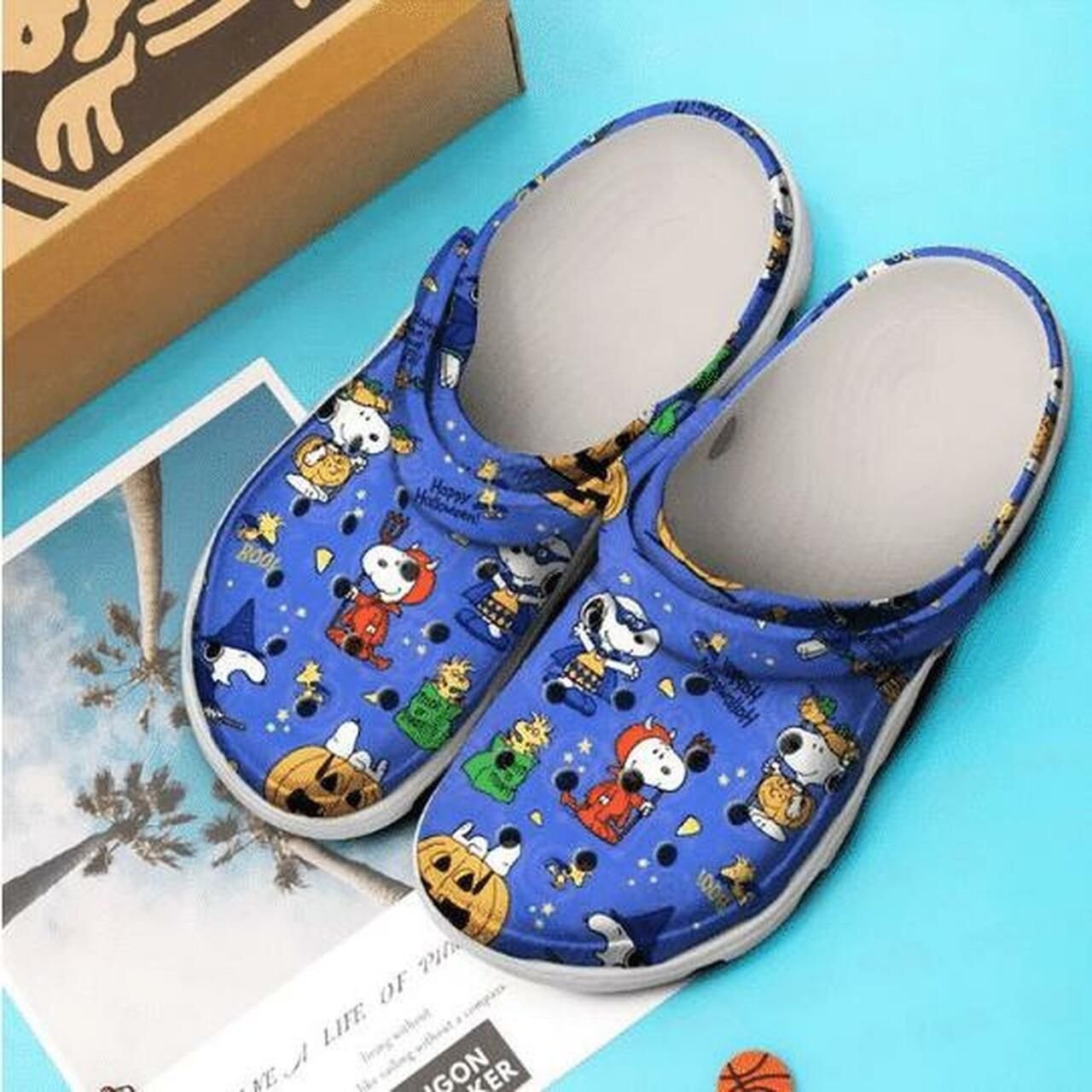 Snoopy Halloween Cartoon Crocss Crocband Clog Comfortable Water Shoes