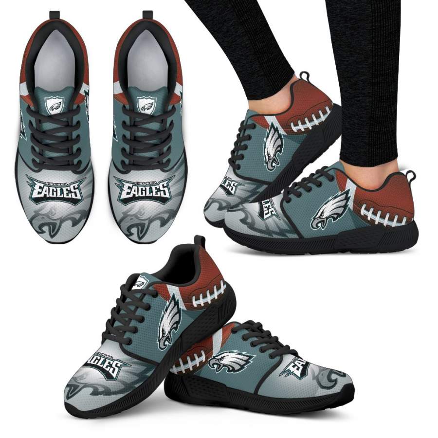 Awesome Philadelphia Eagles Running Sneakers For Football Fan