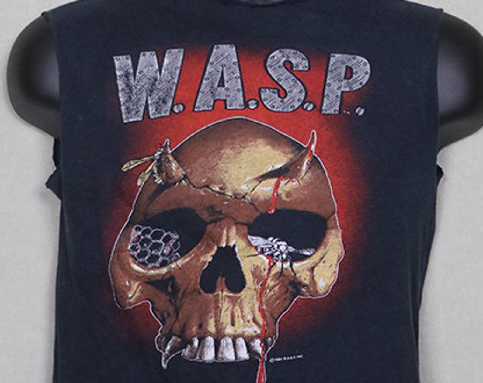 Wasp Wasp T Shirt Vintage Rare Tour Shirt Motley Crue Ratt Quiet Riot Judas Priest Twister Sister Kiss Dokken Winged Assassin 1984