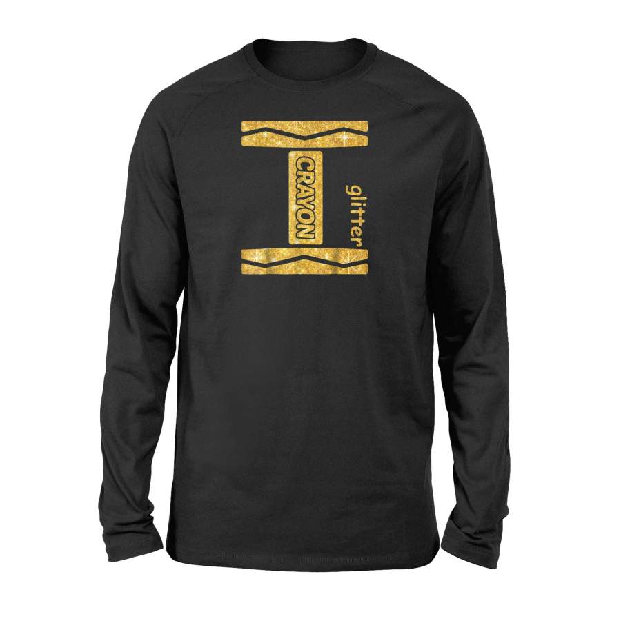 Gold Crayon Couple Friend Group Halloween Costume Halloween Long Sleeve T Shirt