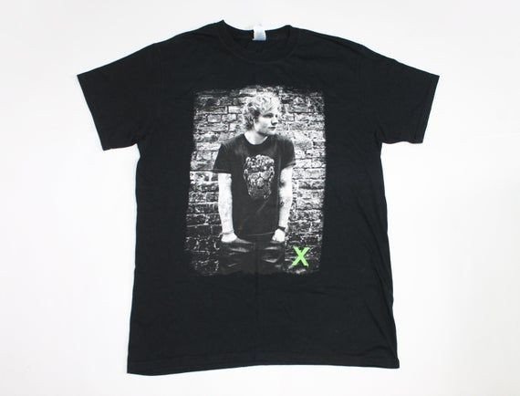 Ed Sheeran Shirt Tour Shirt British Pop Musician Blue Eyed Soul Acoustic Music Shirt