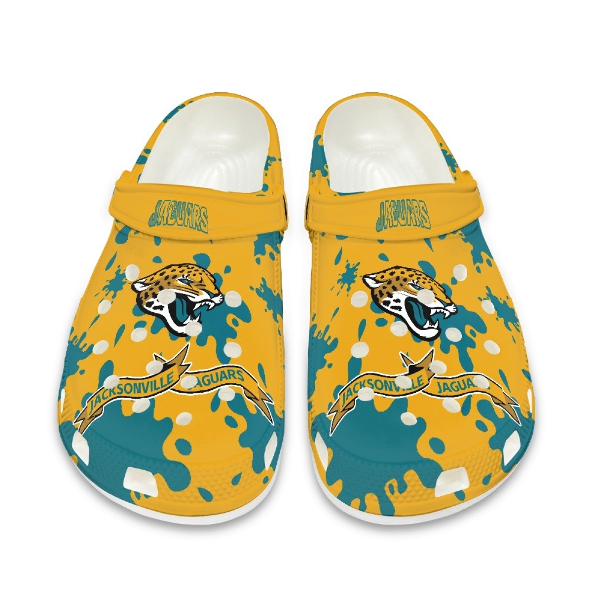 Jacksonville Jaguars Crocs Shoes Cute Style#3 Shoes For Fans