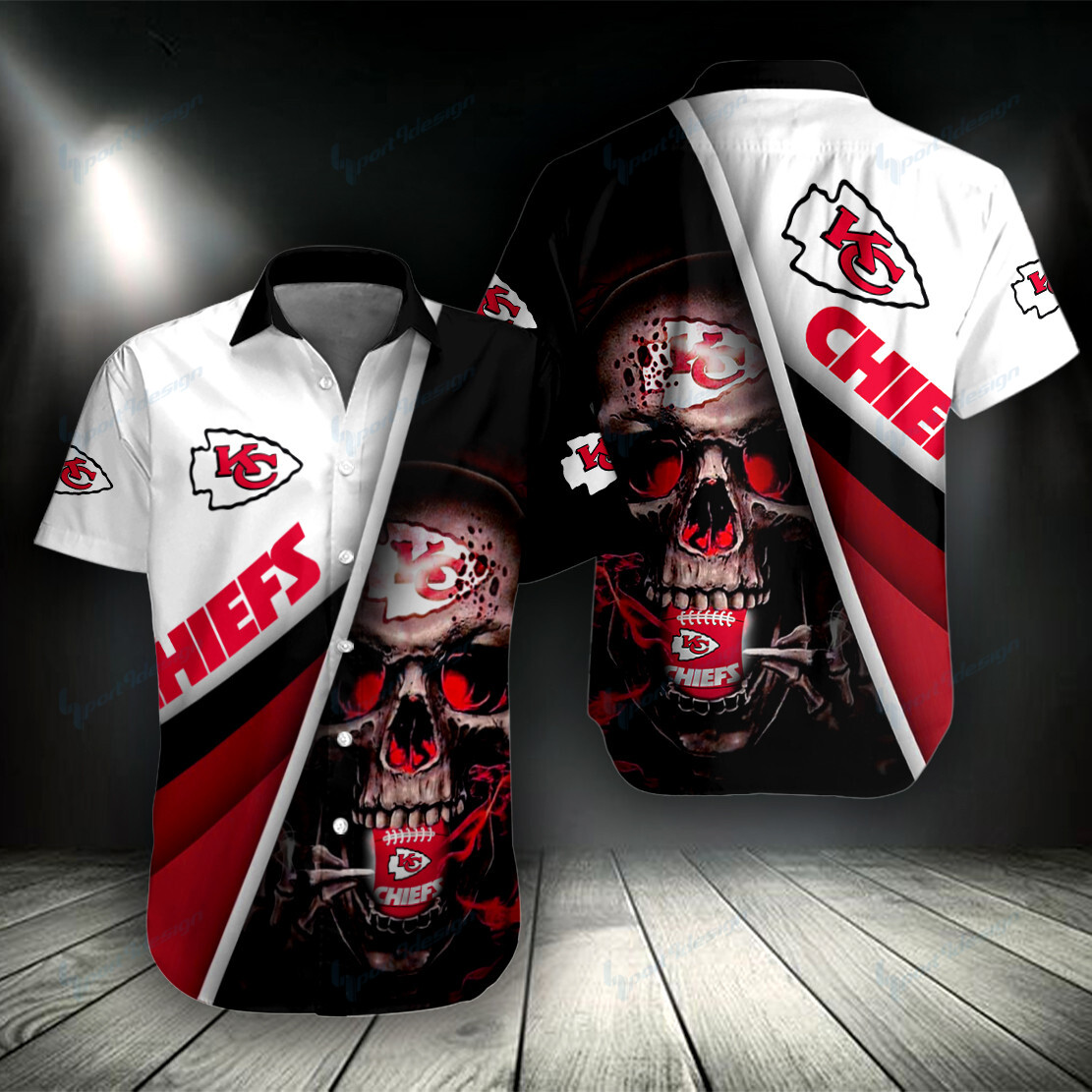 Kansas City Chiefs Button Shirt Bg914