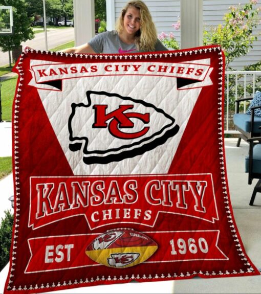 Kansas City Chiefs Quilt Blanket 2Nt