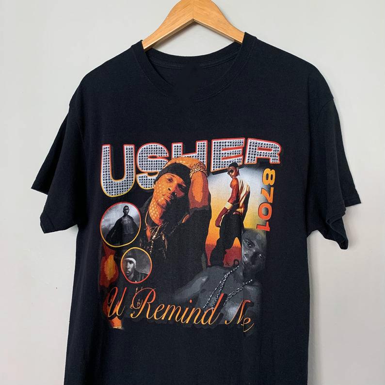 Vintage Style Usher U Remind Me Graphic Tee