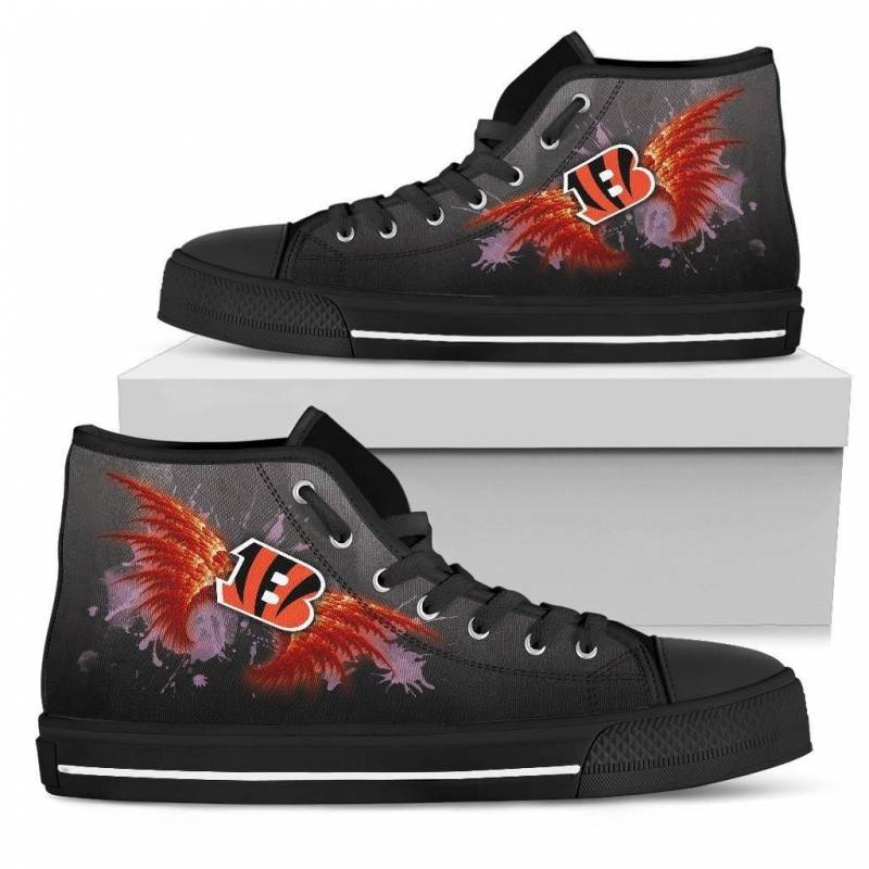 Angel Wings Cincinnati Bengals High Top Shoes #432