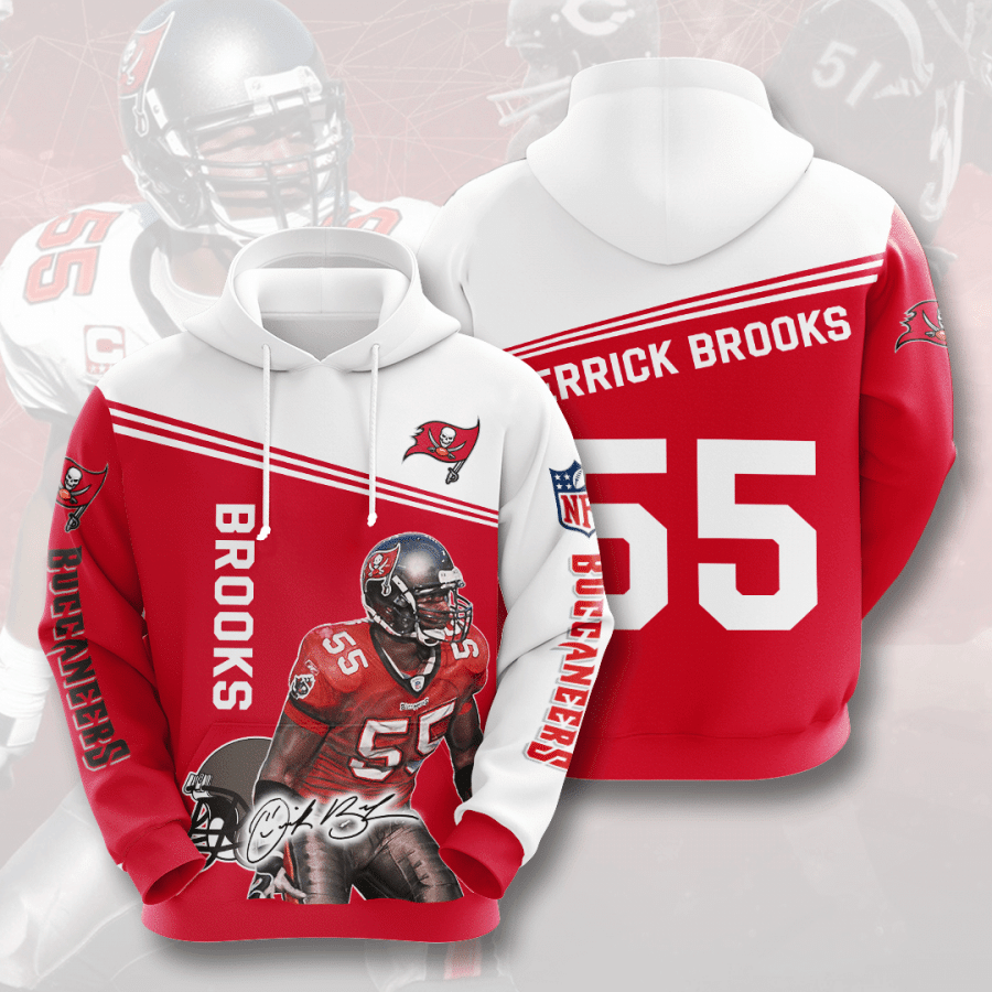 Tampa Bay Buccaneers Derrick Brooks 89 Unisex 3D Hoodie Gift For Fans