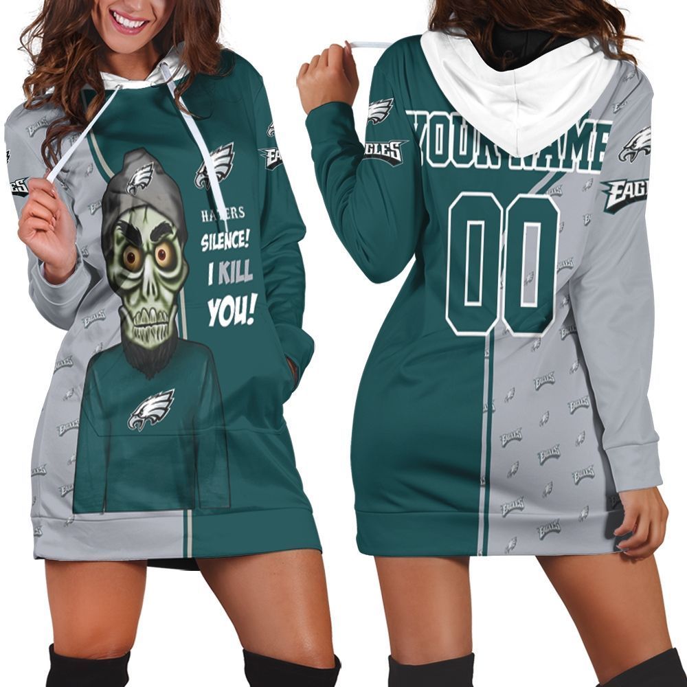 Philadelphia Eagles Camouflage Veteran Personalized 3D Hoodie Dress