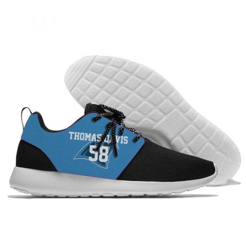 Thomas Davis 58 – Mens And Womens Carolina Panthers Lightweight Sneakers, Panthers Running Shoes