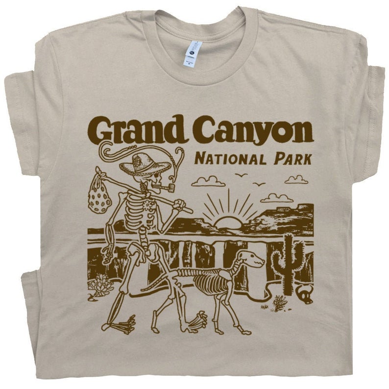 Grand Canyon Shirt National Park T Shirt Monument Valley Shirt Cool Hiking Shirts Camping Shirts Canoe Mens Womens Graphic Shirts Souvenir T-Shirt