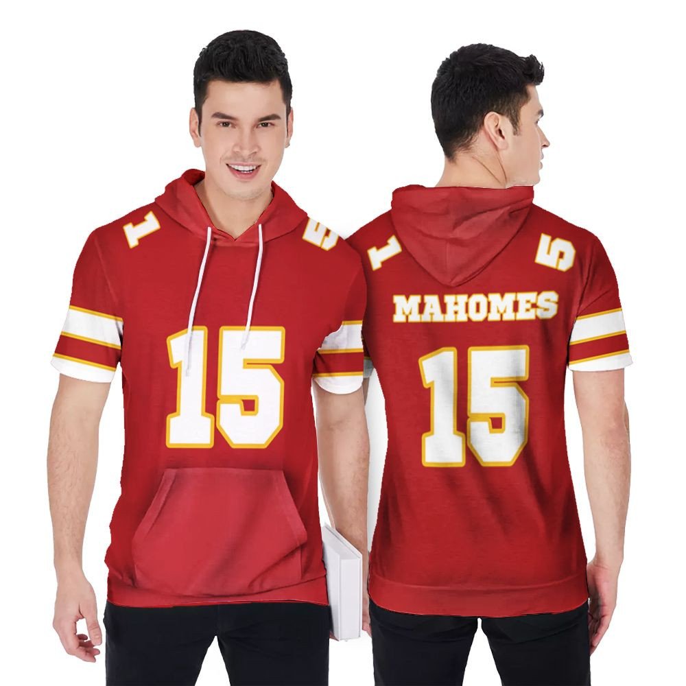 Kansas City Chiefs Patrick Mahomes 15 Legend Player Super Bowl Liv Football Team Jersey Style Gift For Chiefs Fans Short Sleeve Hoodie