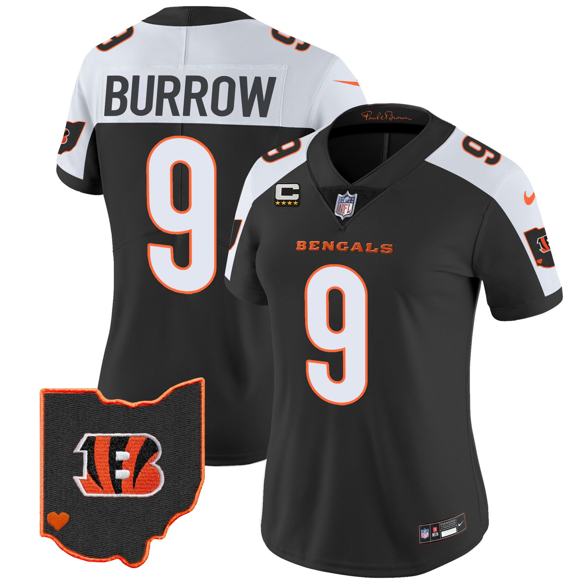 Women’S Bengals Ohio Patch Vapor Limited Jersey – All Stitched