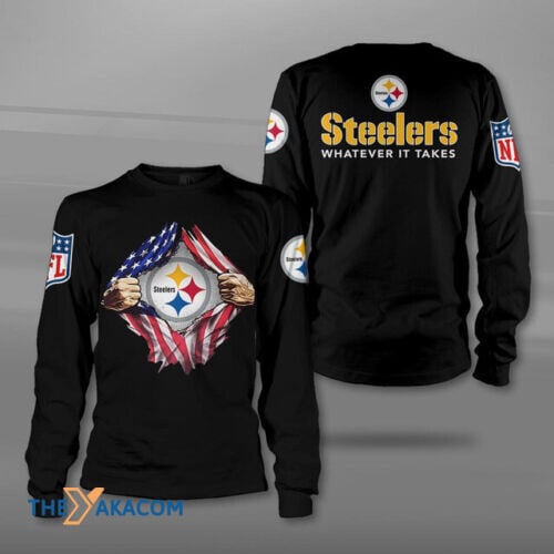 Pittsburgh Steelers Solid Color Great Nfl Gift Sweatshirt Long Sleeve Crewneck Casual Pullover Top