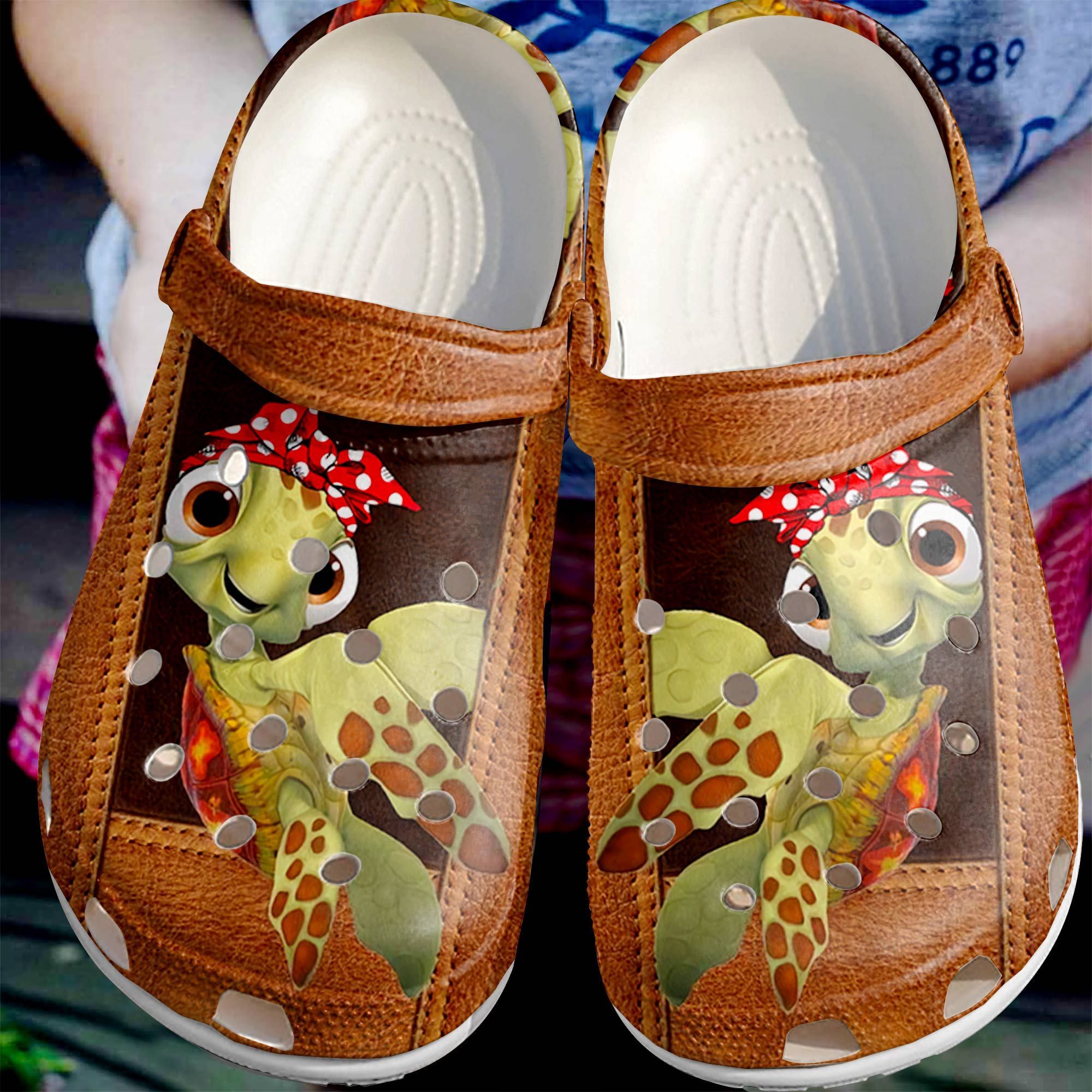 Lovely Sea Turtle Shoes Crocs – Cutie Animal Shoes Crocbland Clog For Women Girl Daughter Sister Niece