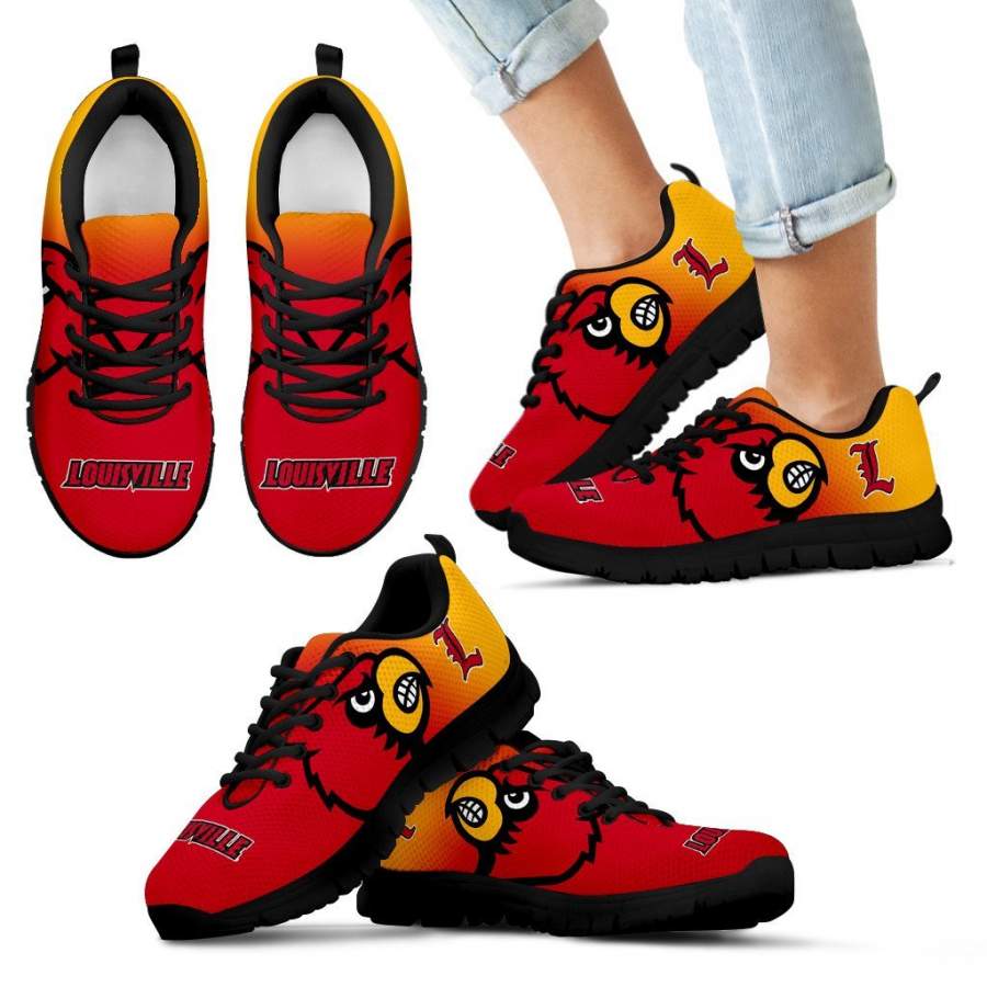 Colorful Unofficial Louisville Cardinals Sneakers