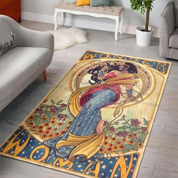 Wonder Woman Dc Comic Home Decor Rectangle Area Rug 1