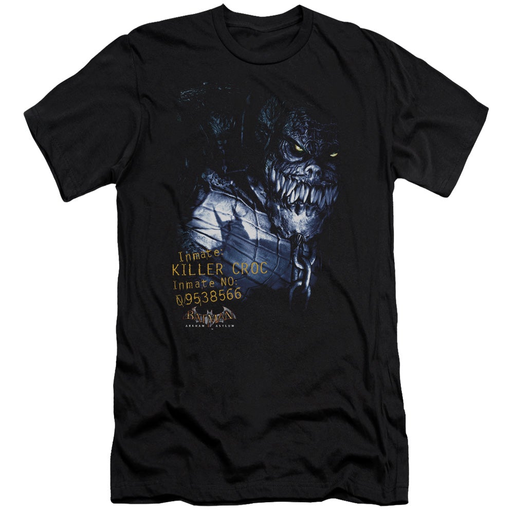 Batman Aa Arkham Killer Croc Slim Fit Mens T Shirt Black