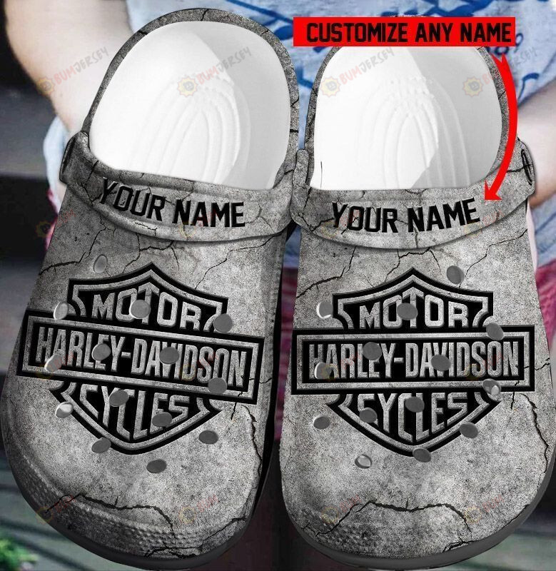 Harley Davidson Personalized Custom Name Crocs Crocband Clog Comfortable Water Shoes – Aop Clog