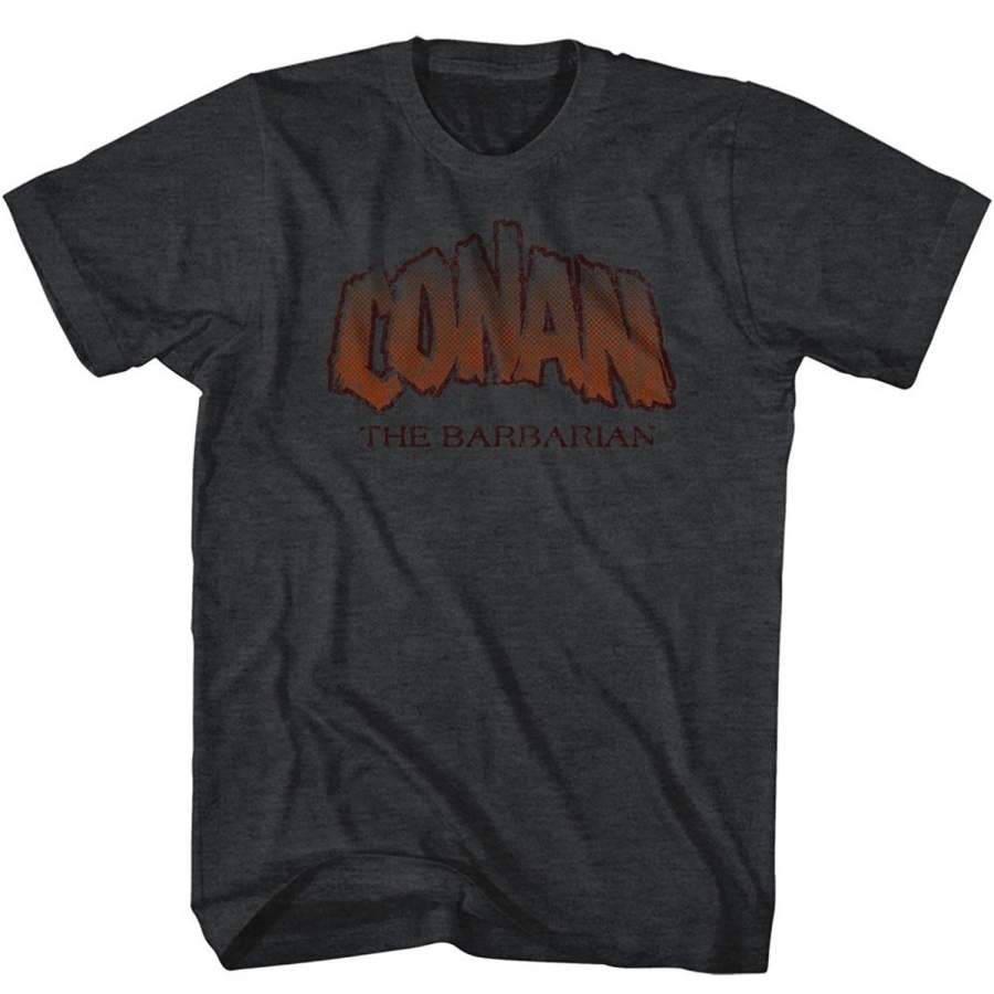 Conan the barbarian 1980’s Fantasy Action Movie Vintage Style Logo Adult TShirt