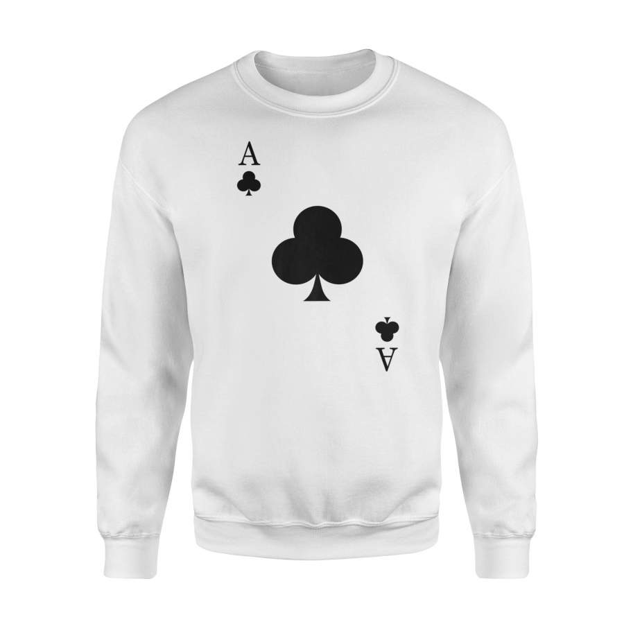 Ace Of Clubs Costume Funny Halloween Sweatshirt