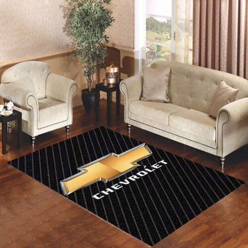 Chevrolet Pinstripe Logo Living Room Carpet Rugs Area Rug For Living Room Bedroom Rug Home Decor