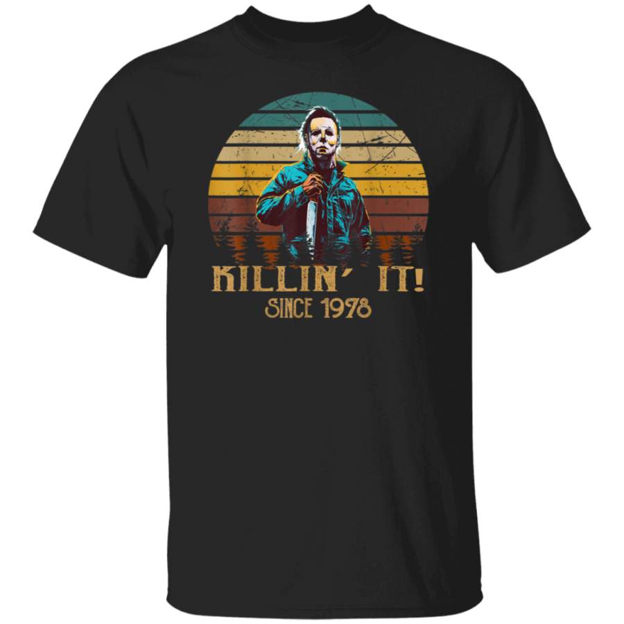 Vintage Retro Michael tshirt Myers Love Killin’ It Halloween T-Shirt